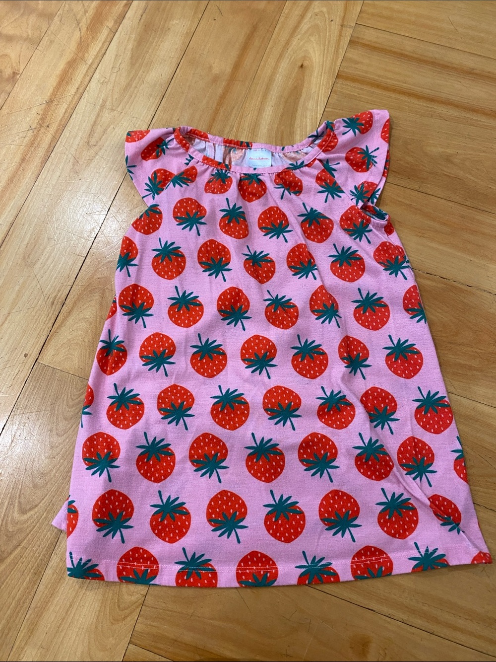 Hanna Andersson Pink Strawberry Print Nightgown